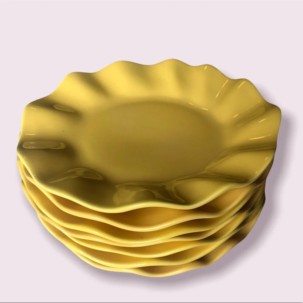 Two 2 Crate & Barrel Dinner Plates